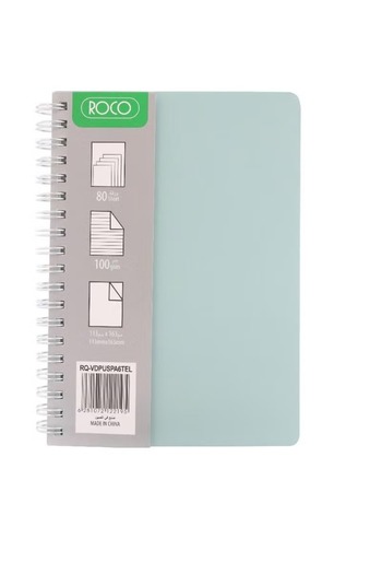 Roco Leatherette Notebook – 11.3 x 16.3 cm, 80 Sheets
