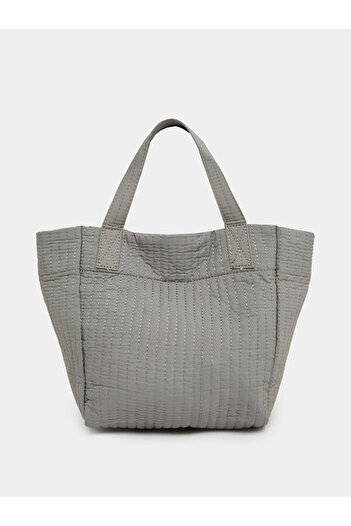 Styli Ribbon and Stitch Detail Tote Bag