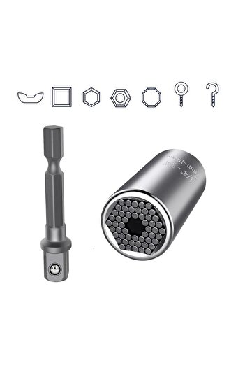 Titi 6384 Multi-Purpose Smart Socket Wrench Set 7-19 mm - 2 Pieces
