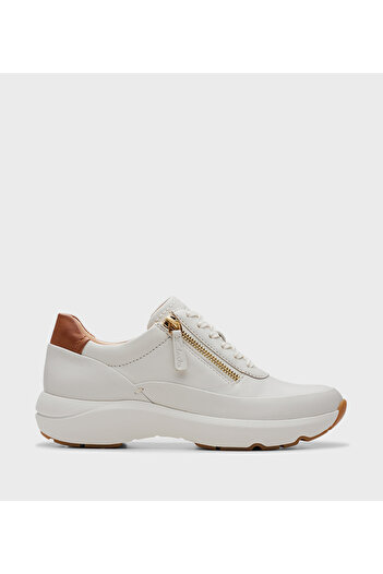 CLARKS Ecru Women's Tivoli Zip Trainers