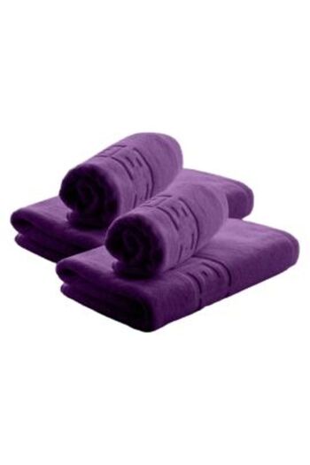 Ralex Set 4 Bathroom Towels: 2 Body Towels (70 x 140 cm) and 2 Face Towels (50 x 90 cm), 100% Cotton, Gree