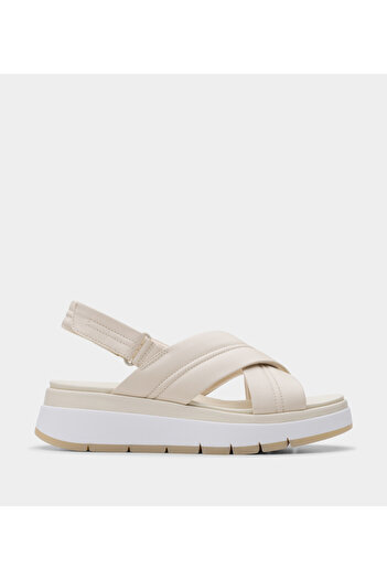 CLARKS Ecru Women's Tuscan Cross Sandals