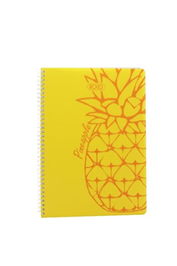 Roco Neon Notebook A4 – 80 Sheets – Pineapple Scented with Bright Cover