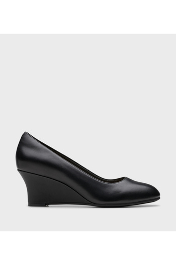 CLARKS Black Women's Olivette Pearl Wedges