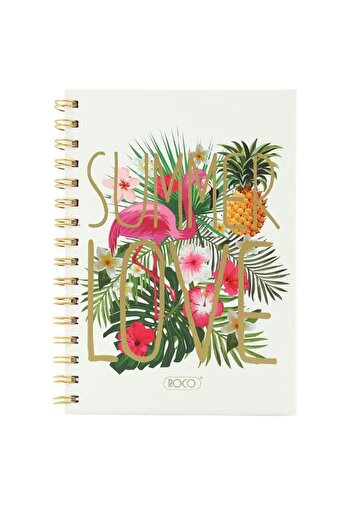Roco Notebook “Summer Love” A5 – 80 Sheets – Vibrant Cover & Lined Pages