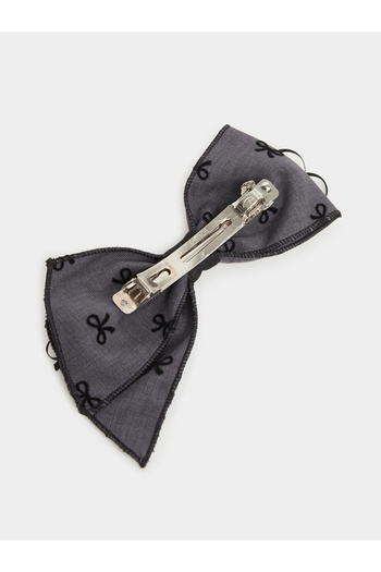 Styli Ribbon Print Bow Hair Clip