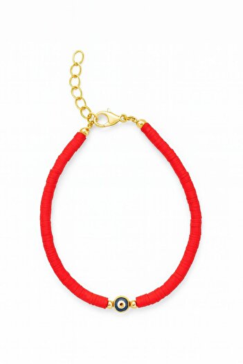Blusmart Ankle bracelet with protective eye and gold elements