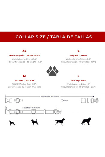 Astorpet adjustable dog collar, polyester/metal/plastic, multicolor, size XS