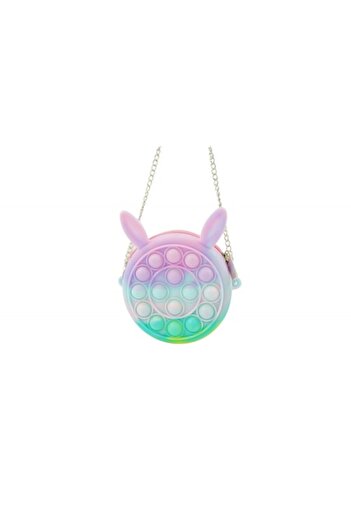 Royal Silicone Anti-Stress Toy, Pop it Now and Flip It, Mini Bag, Rabbit, 6 cm, Macarons