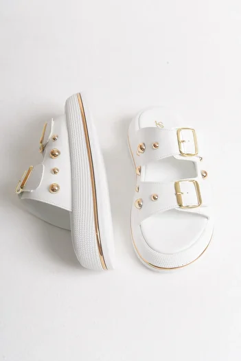 LDR Women's Buckle Trock Slippers