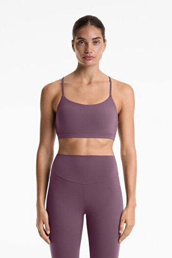Oysho Comfortlux light-support sports bra with crossover straps
