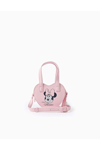 Ziddy Heart-Shaped Crossbody Bag for Babies and Girls 'Minnie', Pink