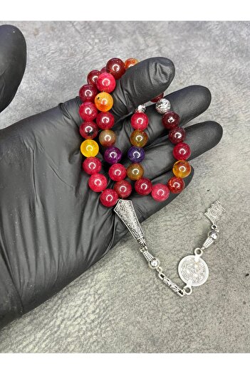 Mos Tespih Agate Stone Large Size High Level Natural Stone Prayer Beads