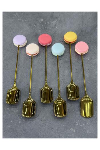 Doğudeko Luxury Figured Metal 6-Piece Spoon
