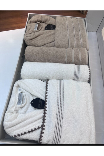 ceyizimdekor 6 Piece Cotton Dowry Bathrobe Set