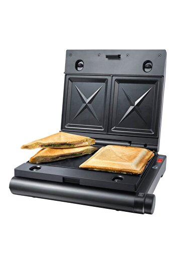 Steba Germany Aparat de făcut sandvișuri 3 în 1, Steba Germania, SG55, 1100 W, negru