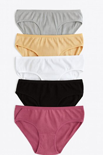 Z&M COLLECTION BAG SHOPPİNG Pack of 5 Lycra Camisole Cotton Women's Panties