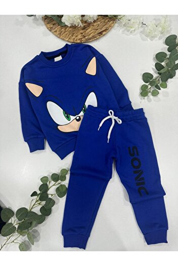 chibuumbabykids Boy's Sonic Printed Tracksuit Set