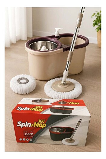 Generic Mop and Bucket – 2 Stage Floor Mop with Built-in Detergent Dispenser Separates Clean and Dirty Wat