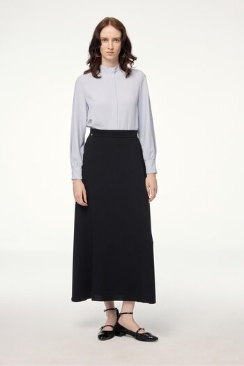 Zühre Black A-Line Skirt Etk-0162