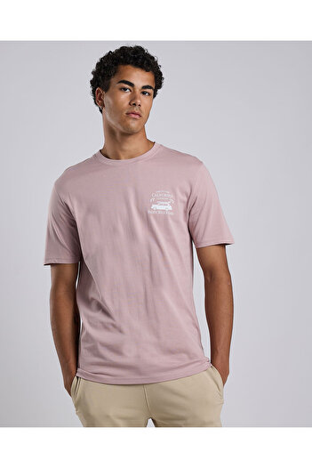 R&B SHELL PINK Men BASIC CREW SS PRNTD