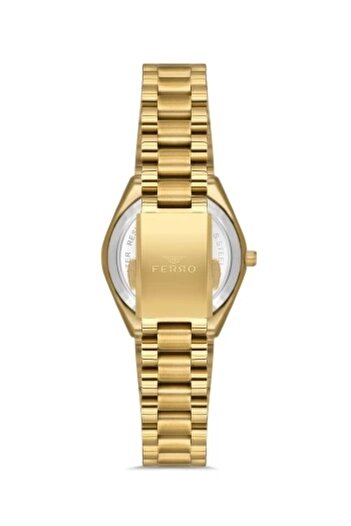 FERRO Yellow Steel Cord Women Wristwatch Fl21492A-B6 3Atm Water Resistant 2 Years Warranty Giftpacked