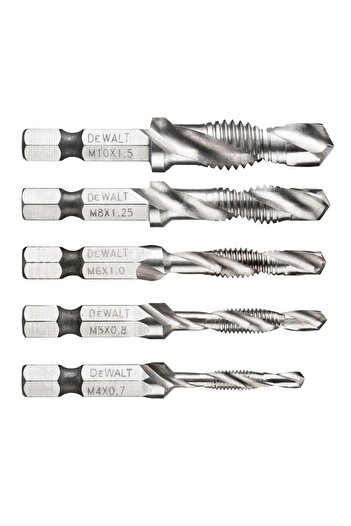 Dewalt - Tap drill set M4 M5 M6 M8 M10, 5 pieces [DT50060-QZ]