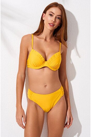 Pierre Cardin Gathered Underwire Gathering Bikini Set New Season 2025