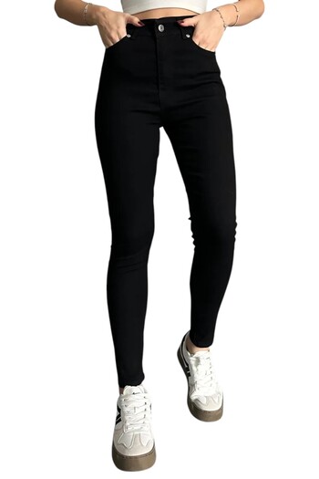 byhaziran butik Women's High Waist Denim Skinny Leg Lycra Skinny Jeans