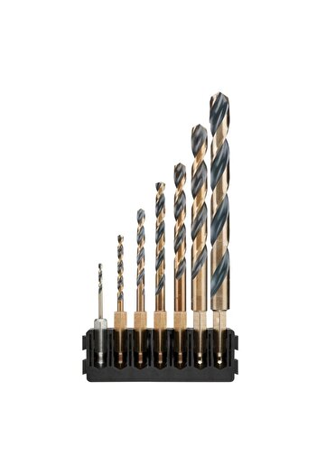 Dewalt - Black & Gold Metal Drill Bits, HEX Drive, 7 Pieces [DT70831-QZ]