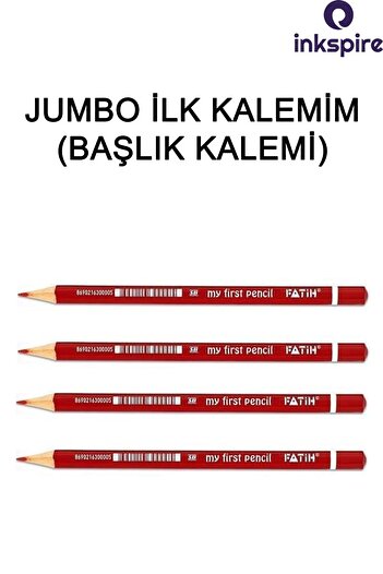 inkspire My First Pencil Jumbo Triangle Starter Pencil 4 Pieces Red Soft Writing First Writing Pencil My First Pencil