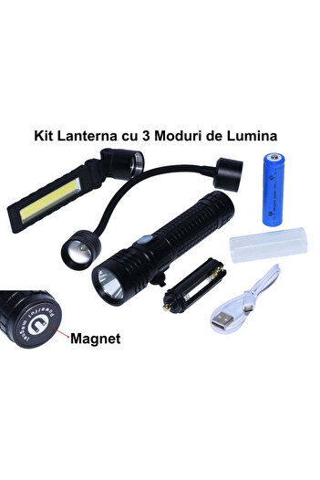 VTM 3 in 1 LED Flashlight Kit