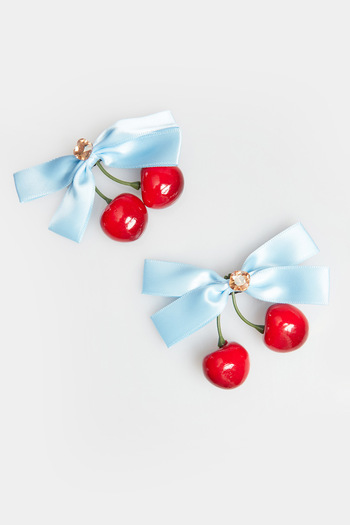 Fulla Moda Girl's Buckle with Bow and Cherry Figure