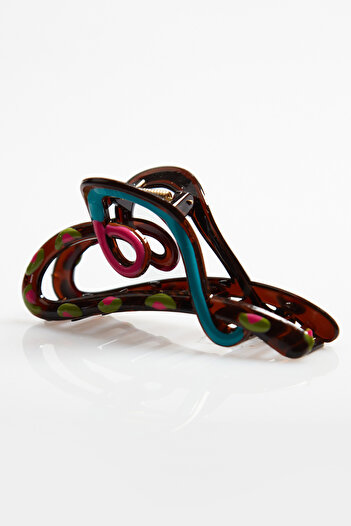 Fulla Moda Heart Figured Bone Latch Buckle