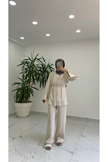 Minharir Bloom Belted Suit