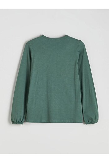 LC Waikiki Κεντητή μπλούζα LCW Grace Crew Neck (W5)