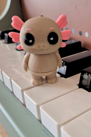 CESTOPİENO Axolotl Moving Bag Ornament / Keychain - 1 Piece