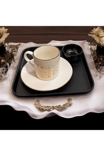 BARITCIOGLU 8 Pieces Coffee Presentation Tray Turkish Delight Holder