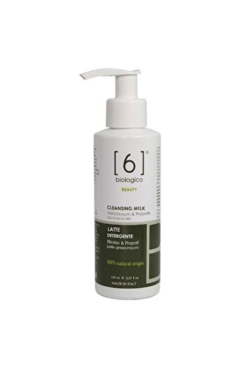 6biologico Cleansing Milk 150ml – Helichrysum & Propolis, Oily Skin with Impurities, Vegan Product