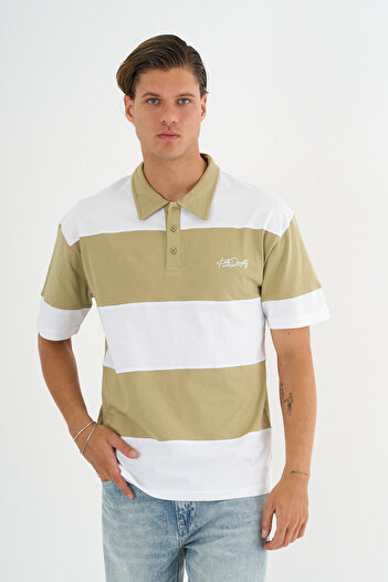 Redline Fashion Men's Comfort Fit Green Polo Neck T-Shirt