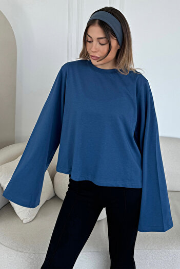 C&City Wide Sleeve Oversize 2 Pack T-Shirt 965 Indigo/Ecru