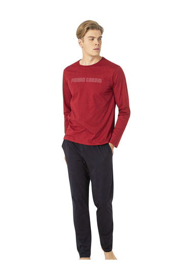 Pierre Cardin Men's New Season Long Sleeve Cotton Pajama Set Vrp.C.P60.E93.Y01