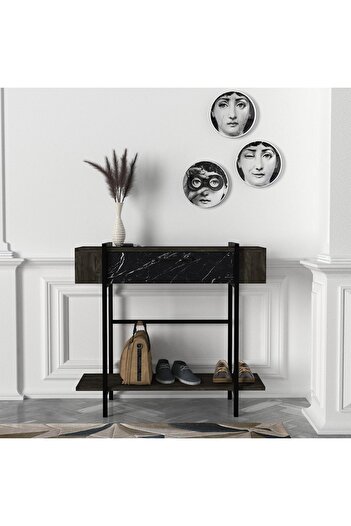 UnicUtil Living Room/Hall Decor Table, UnicUtil, 90x30x82 cm, Black