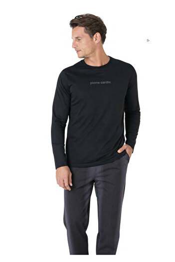 Pierre Cardin Men's New Season Long Sleeve Cotton Home Wear Pajama Set Vrp.C.P60.E95.Y01