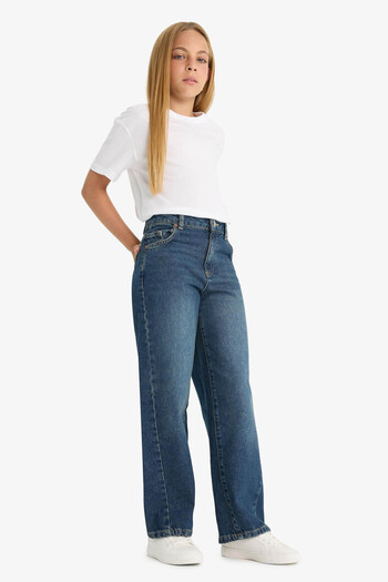 DeFacto Blue Female Child Jean Pants F7541A8/Nm34