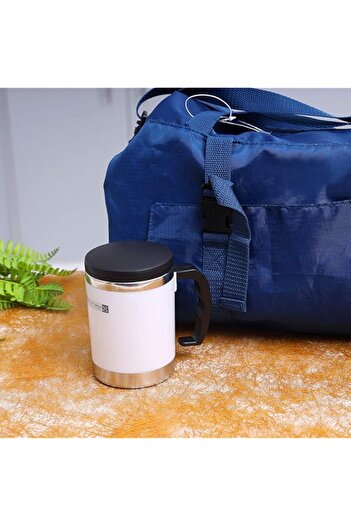 Generic Royalford 11oz Stainless Steel Travel Mug - Coffee Mug with Handle & Lid Travel Friendly | Microwav