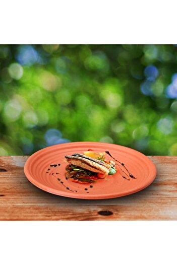 Generic Dinewell Melamine Terracota Side Plate, 7.5 Inch, Brown, Dwmp027Tc, 1 Pc