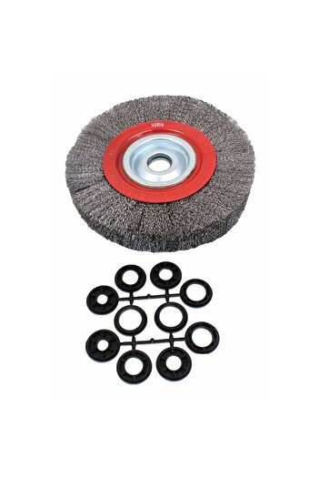 GLOBAL TOOLS ROTARY STEEL WIRE DISC BRUSH FOR REMOVING PAINT, RUST, WHEEL CLEANING 250MM