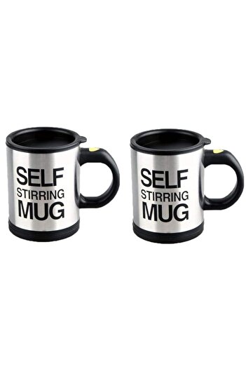 Generic EC Outlets 2 Pack Automatic Self Stirring Mug Coffee Cup Mixer Tea