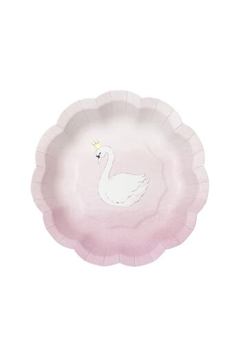 Generic We Heart Swans Plates, Multi-colour